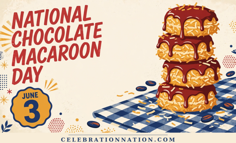 National Chocolate Macaroon Day poster