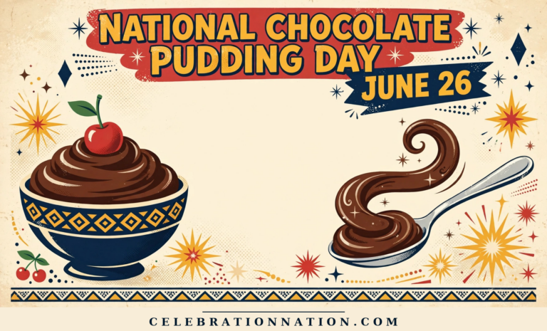 National Chocolate Pudding Day poster
