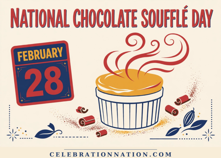 National Chocolate Soufflé Day poster