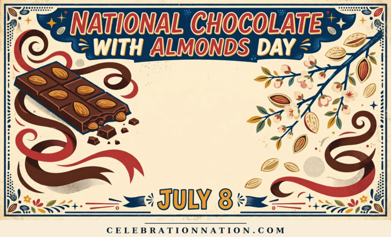 National Chocolate with Almonds Day poster