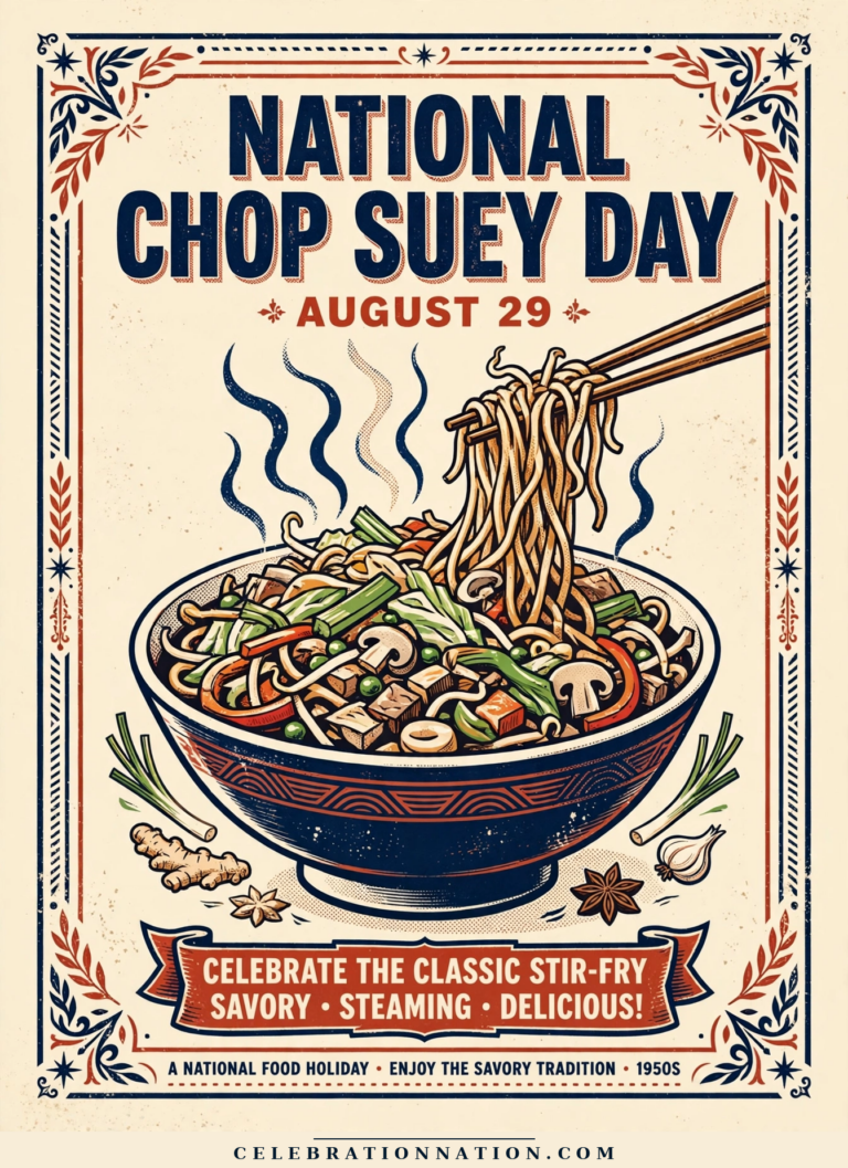 National Chop Suey Day poster