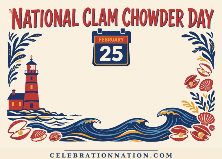 National Clam Chowder Day poster