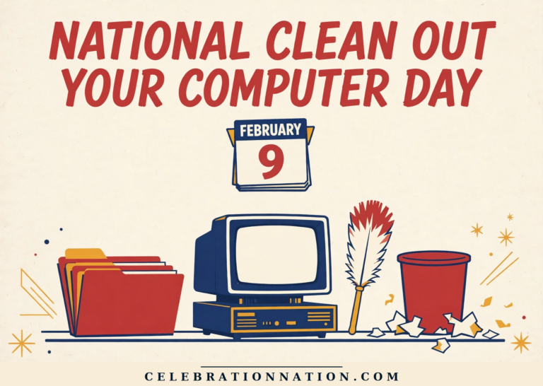 National Clean Out Your Computer Day poster