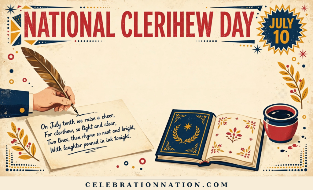 National Clerihew Day illustration, July 10