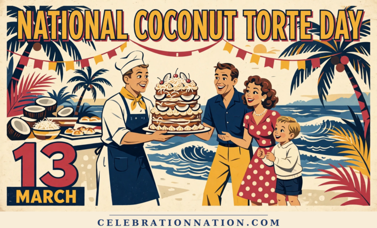 National Coconut Torte Day poster