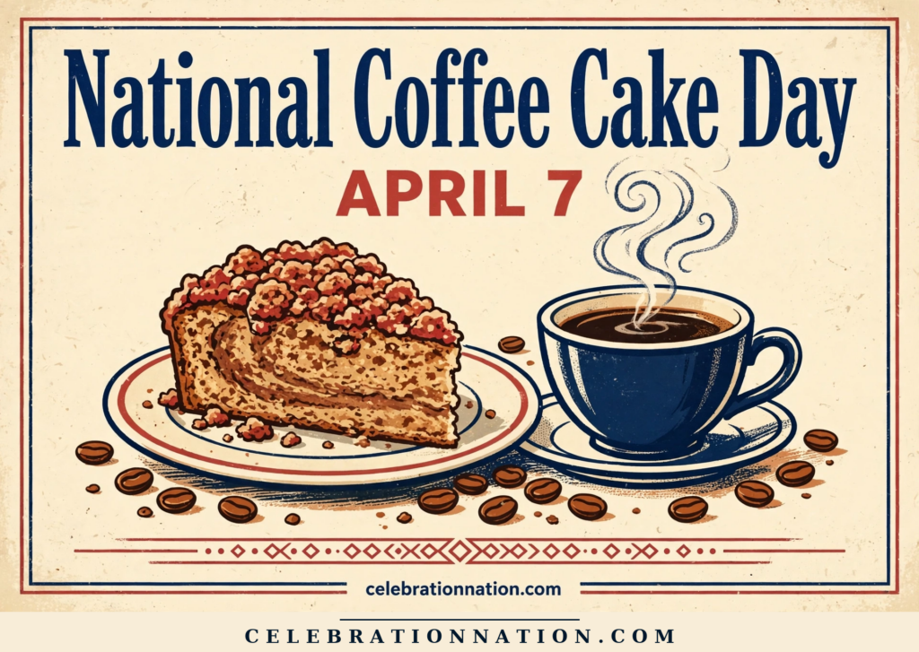 National Coffee Cake Day poster
