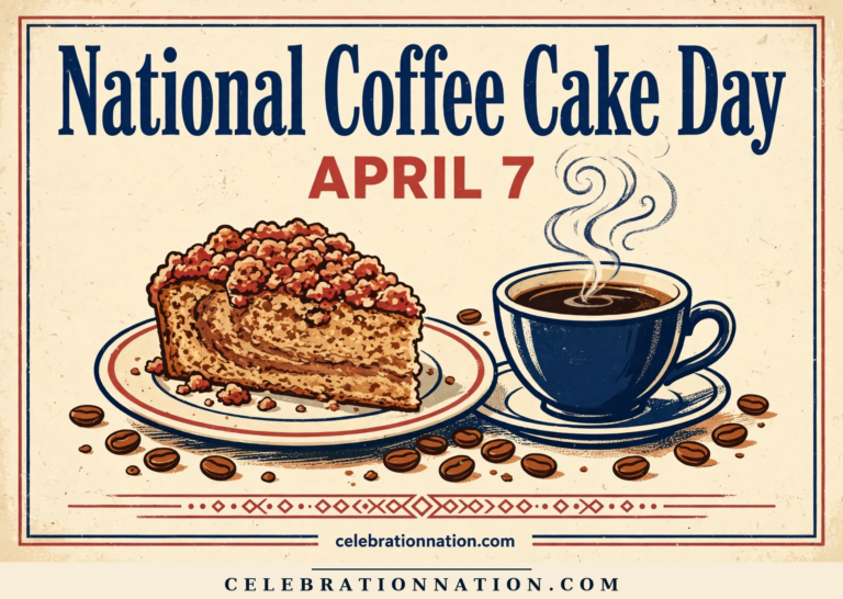 National Coffee Cake Day poster
