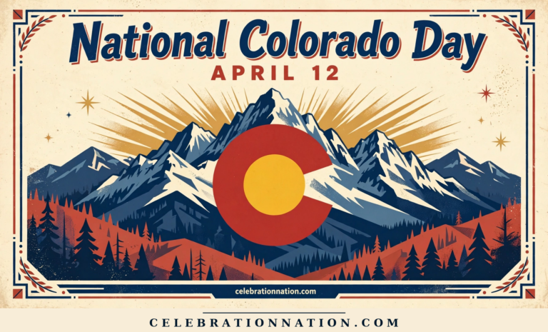National Colorado Day poster