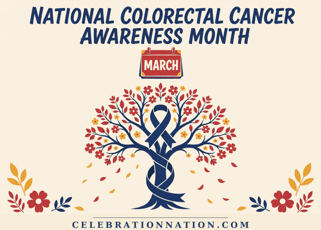 National Colorectal Cancer Awareness Month poster