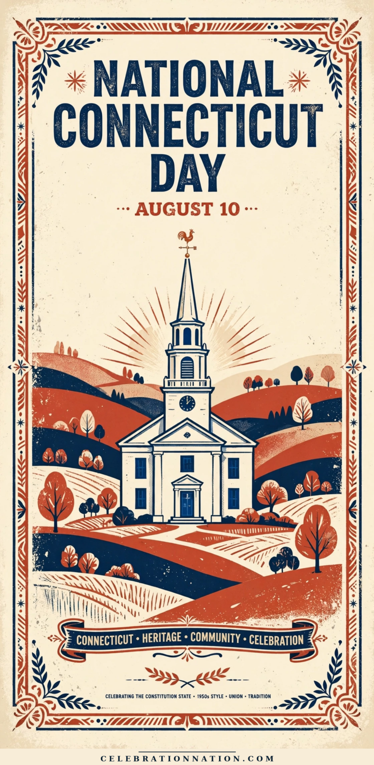 National Connecticut Day poster