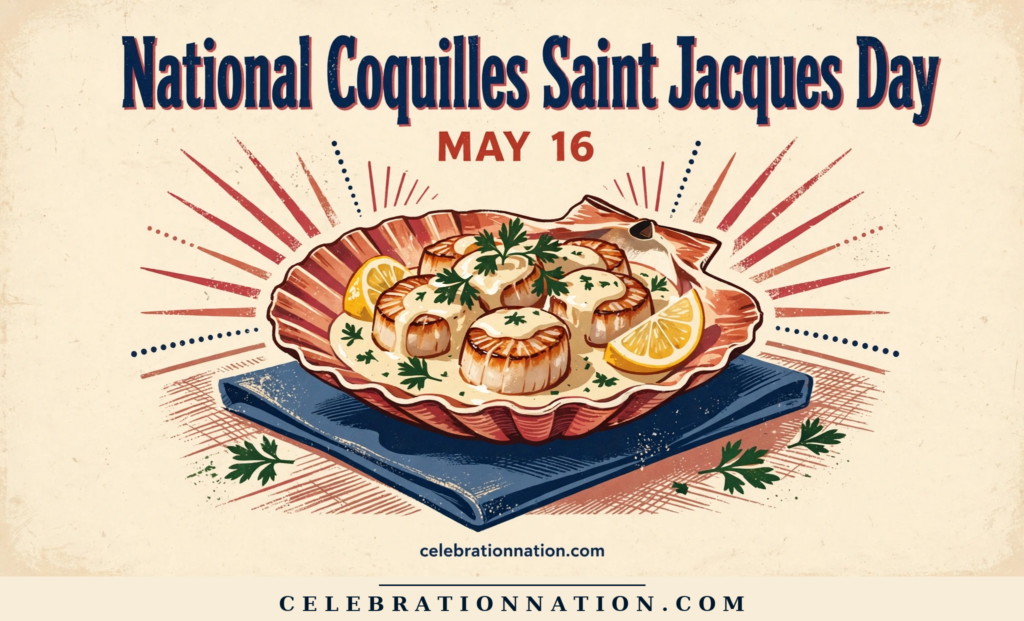 National Coquilles Saint Jacques Day poster