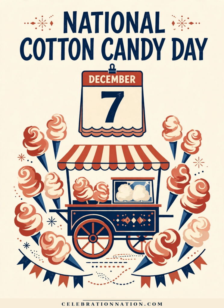National Cotton Candy Day poster