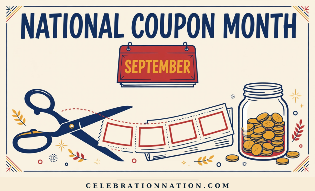 National Coupon Month poster