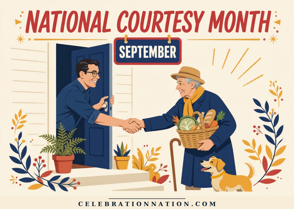 National Courtesy Month poster