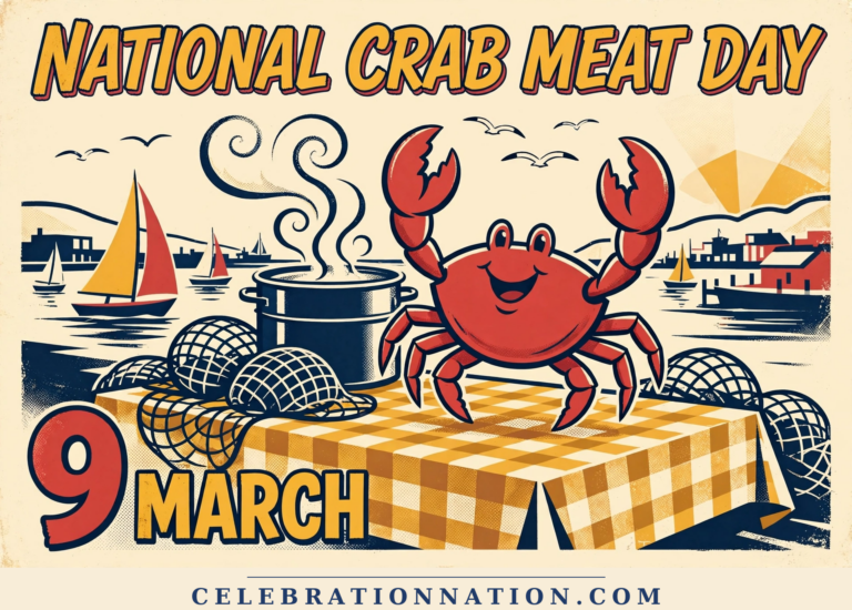 National Crab Meat Day poster