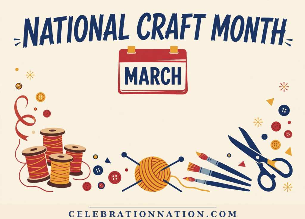 National Craft Month poster