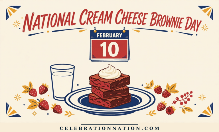 National Cream Cheese Brownie Day poster