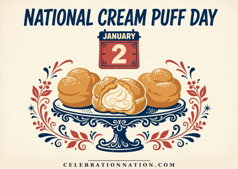 National Cream Puff Day poster