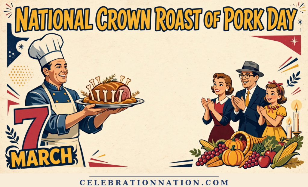 National Crown Roast of Pork Day poster
