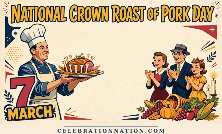National Crown Roast of Pork Day poster