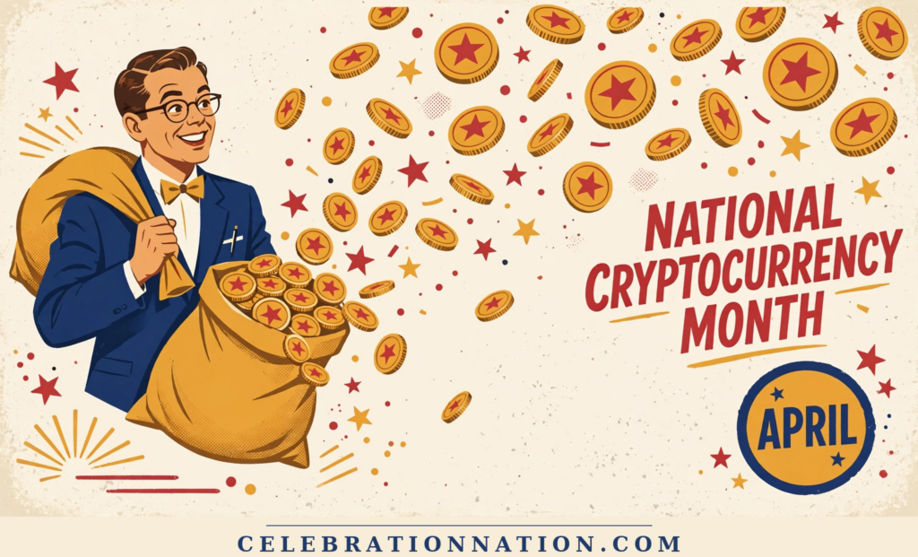 National Cryptocurrency Month poster