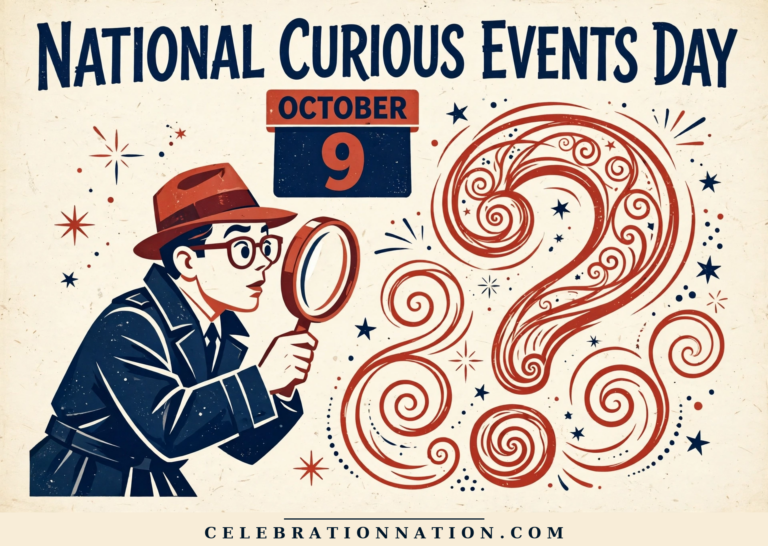 National Curious Events Day poster