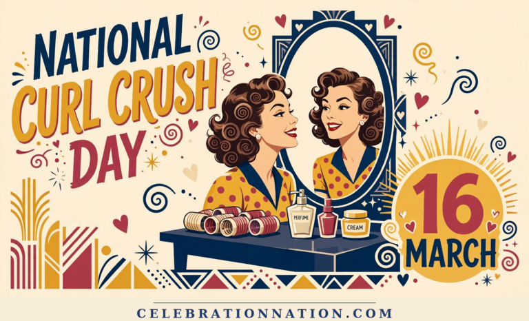 National Curl Crush Day poster