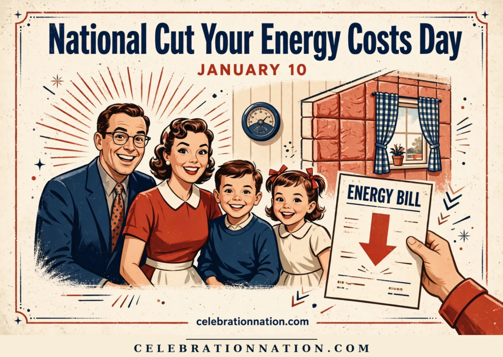National Cut Your Energy Costs Day poster