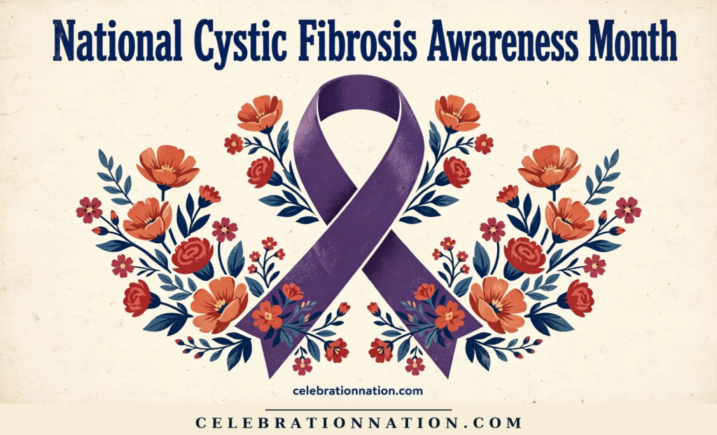 National Cystic Fibrosis Awareness Month poster