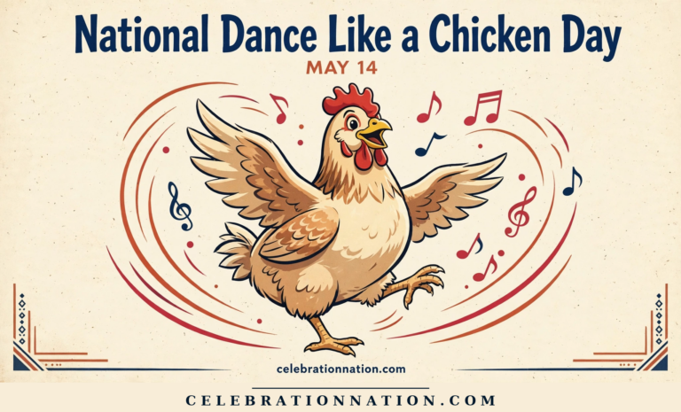 National Dance Like a Chicken Day poster