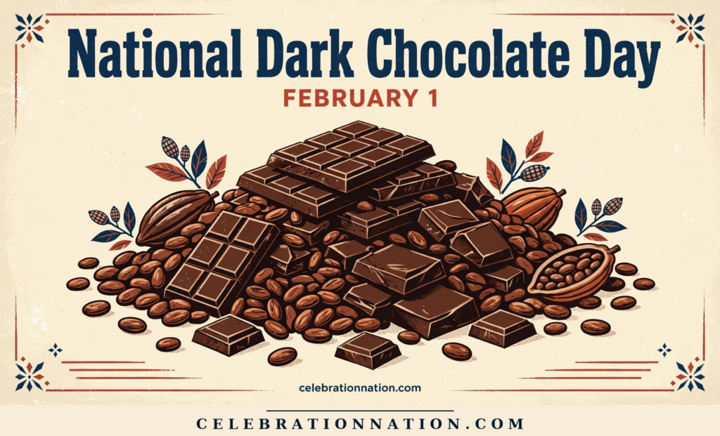 National Dark Chocolate Day poster