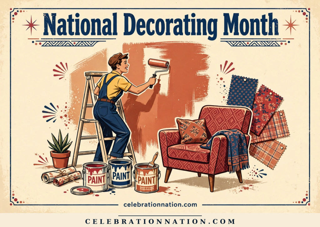 National Decorating Month poster