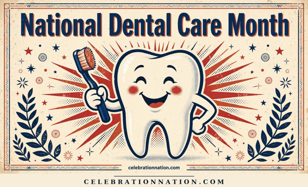 National Dental Care Month poster