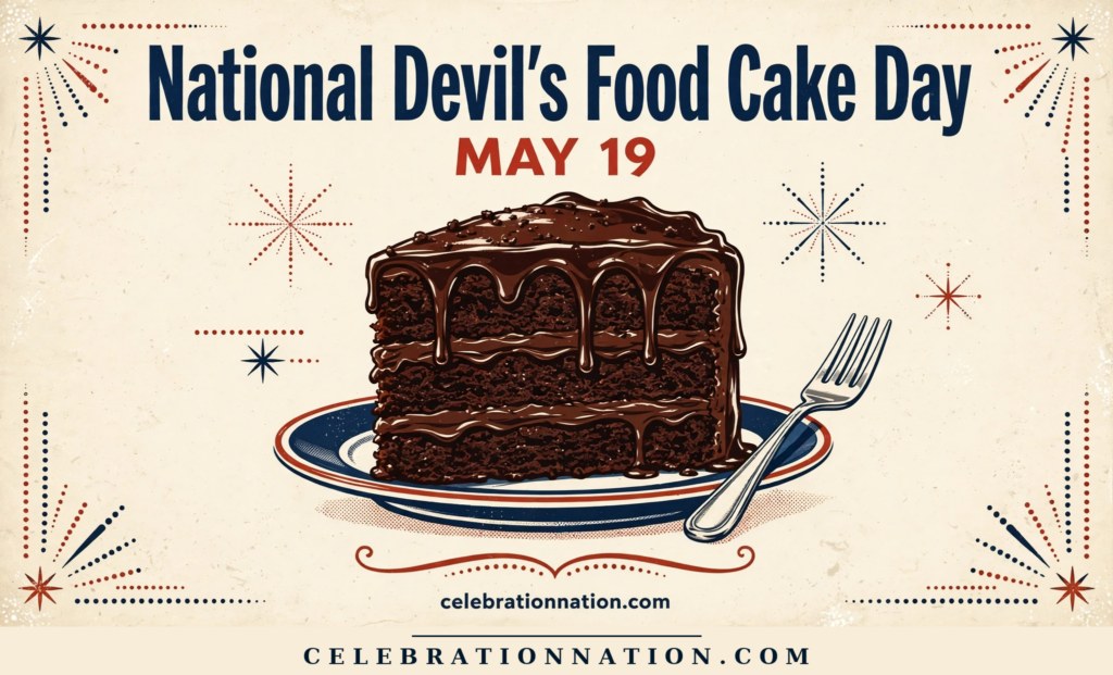 National Devil’s Food Cake Day poster