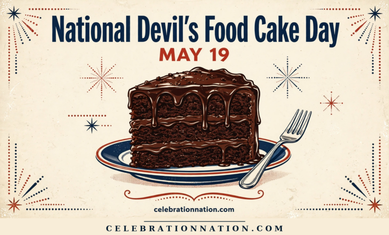 National Devil’s Food Cake Day poster