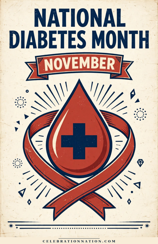 National Diabetes Month poster
