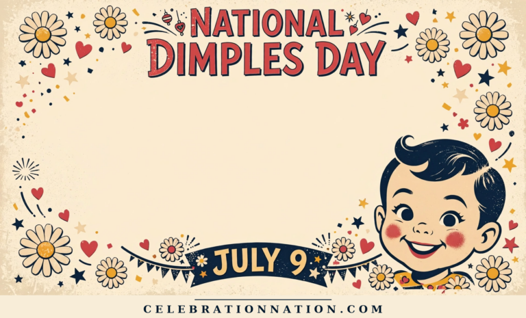 National Dimples Day poster