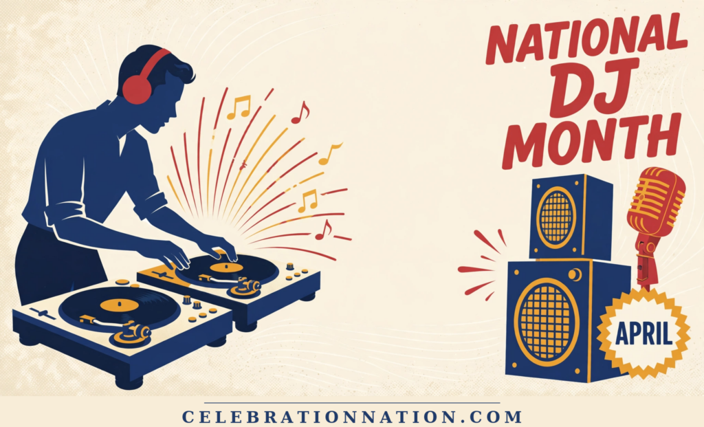 National DJ Month poster
