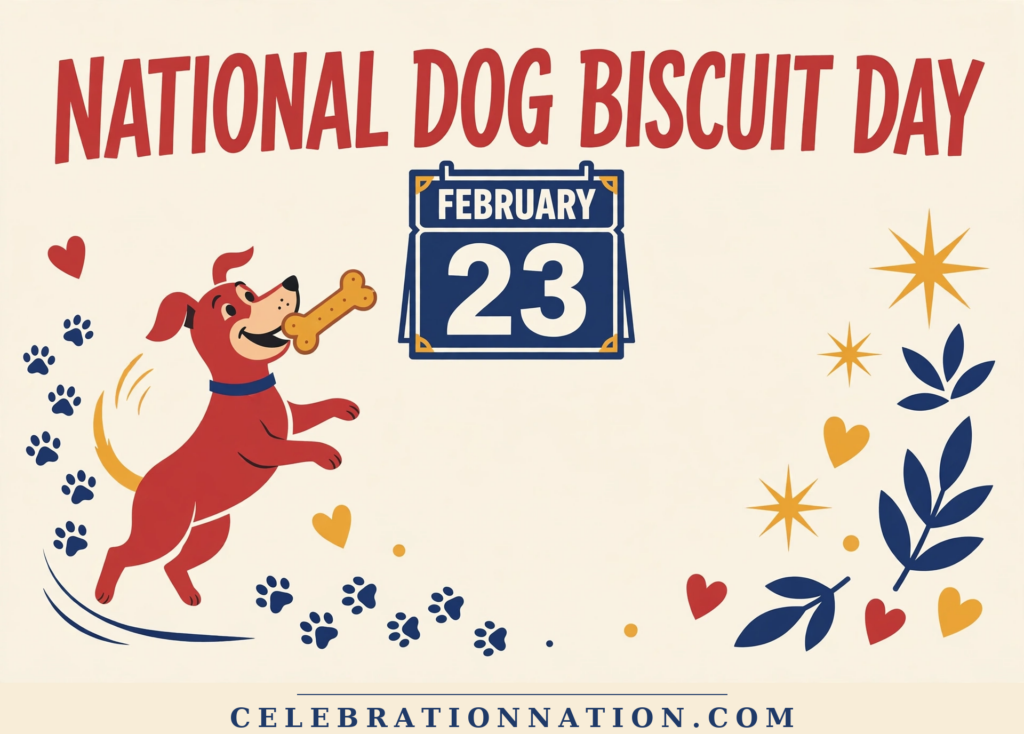 National Dog Biscuit Day poster