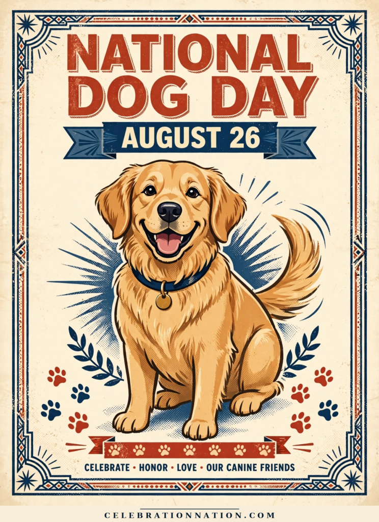 National Dog Day poster