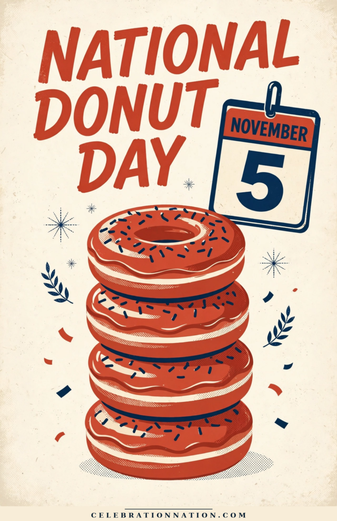 National Donut Day poster