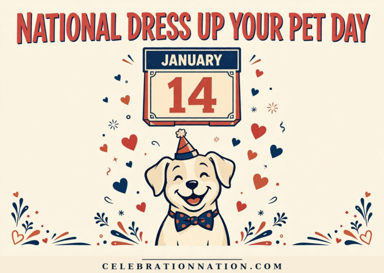 National Dress Up Your Pet Day poster