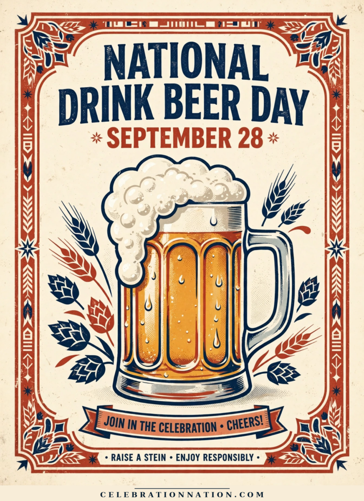 National Drink Beer Day poster