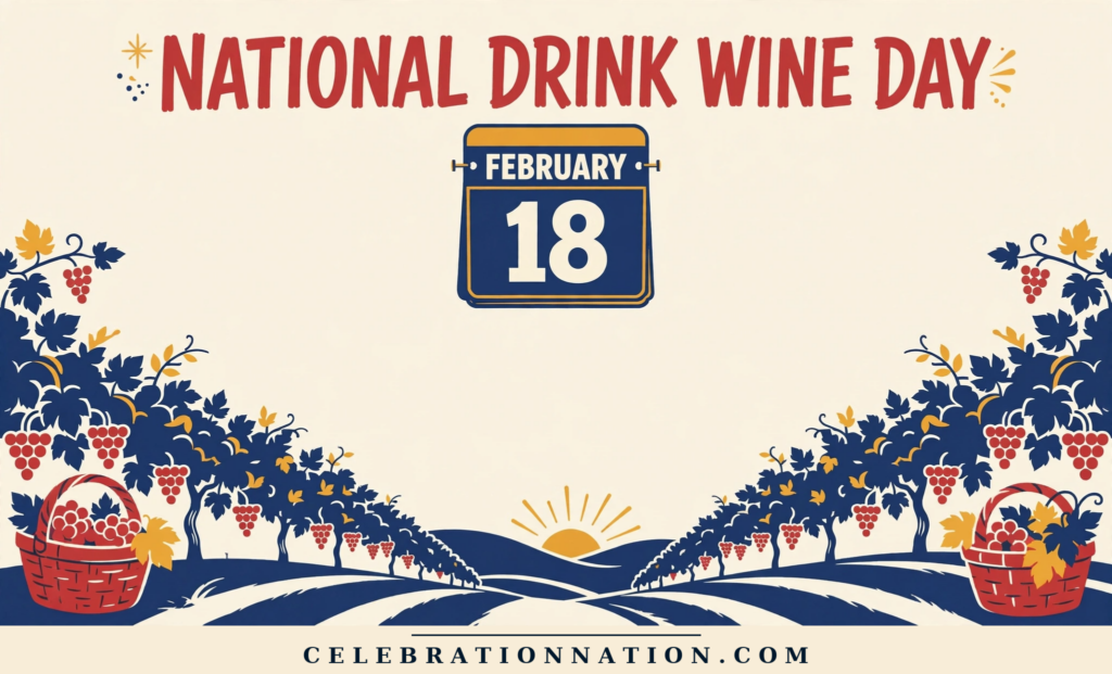 National Drink Wine Day poster