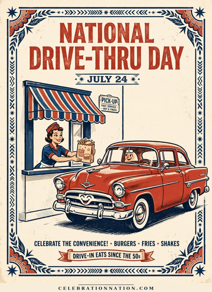 National Drive-Thru Day poster