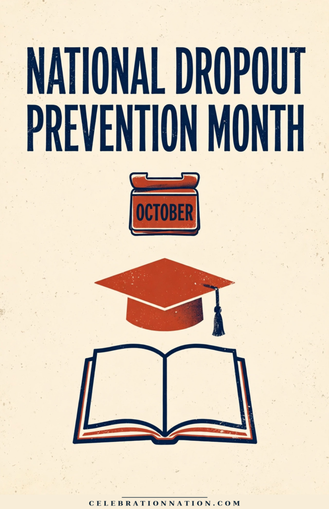 National Dropout Prevention Month poster