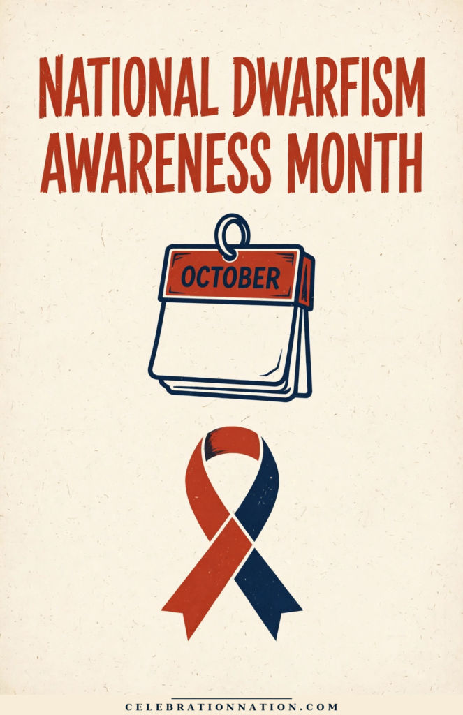 National Dwarfism Awareness Month poster