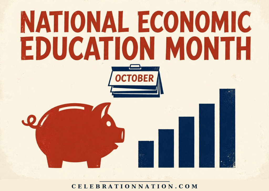 National Economic Education Month poster