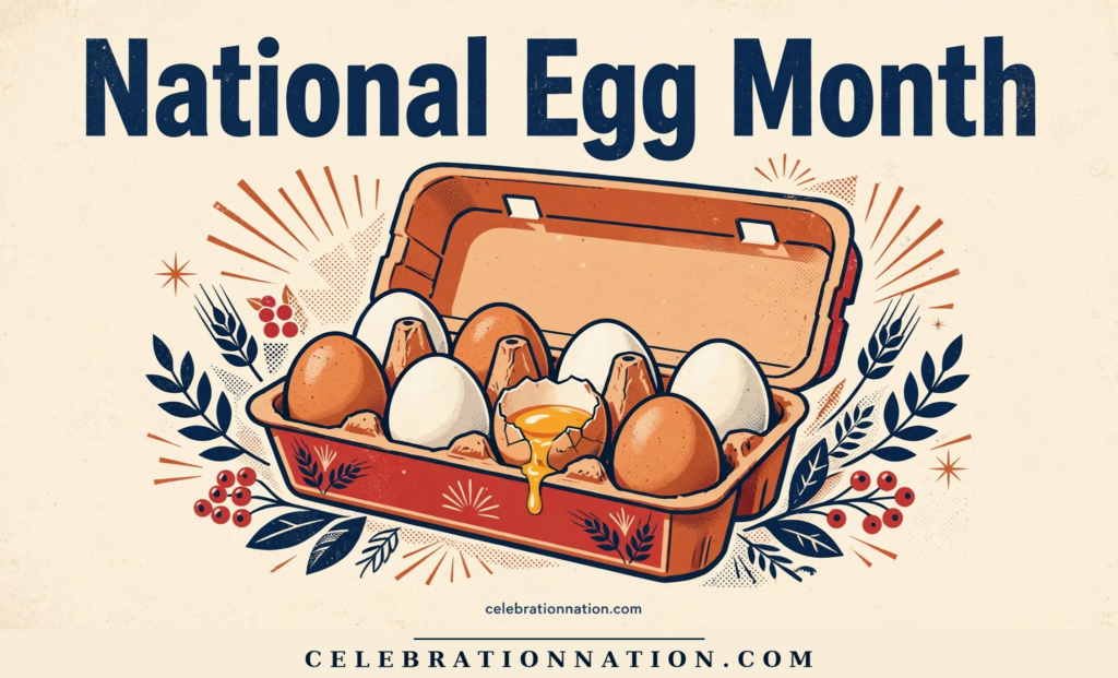 National Egg Month poster