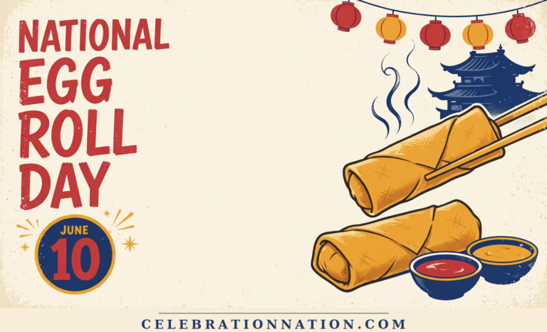 National Egg Roll Day poster